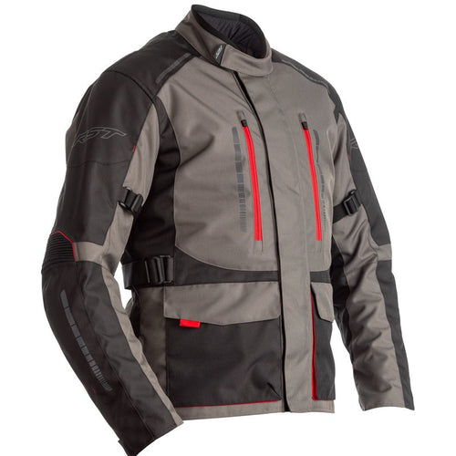 RST ATLAS CE WATERPROOF MOTORCYCLE TEXTILE JACKET - GREY/BLACK