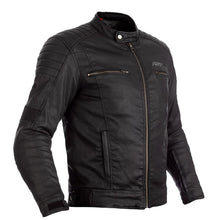 RST BRIXTON CE WATERPROOF CLASSIC WAX MOTORCYCLE JACKET - BLACK