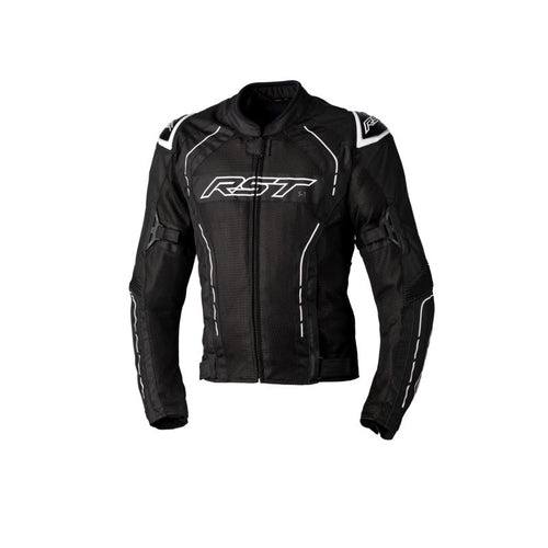 RST S-1 VENTED TEXTILE JACKET - BLACK/WHITE
