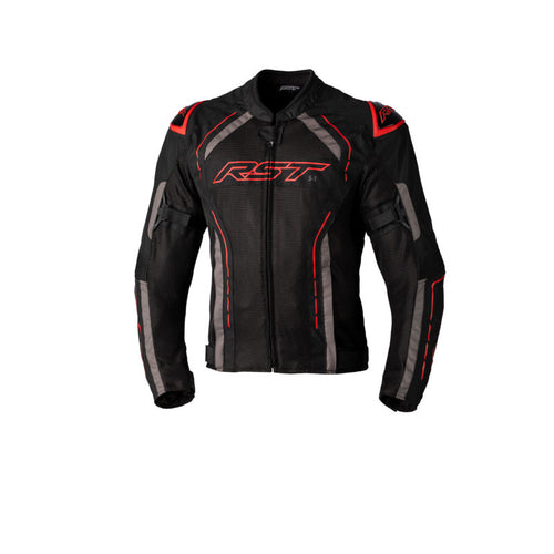RST S-1 VENTED TEXTILE JACKET - BLACK/RED
