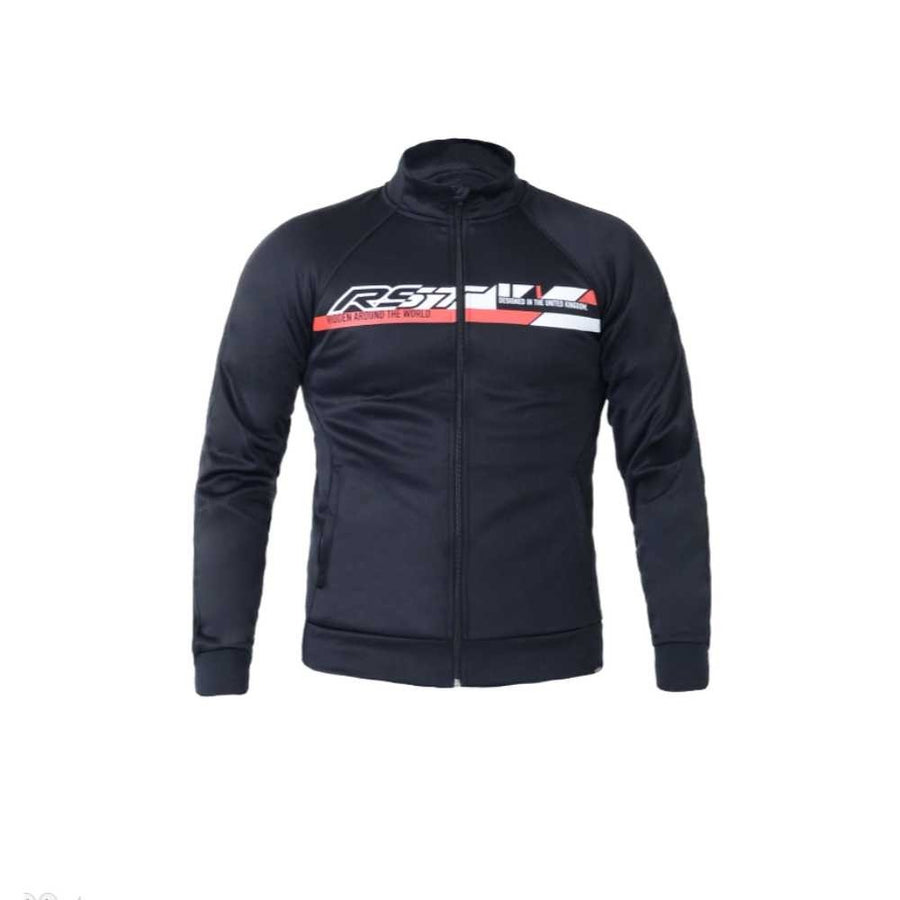 RST FULL ZIP FLEECE MOTORCYCLE JACKET - BLACK