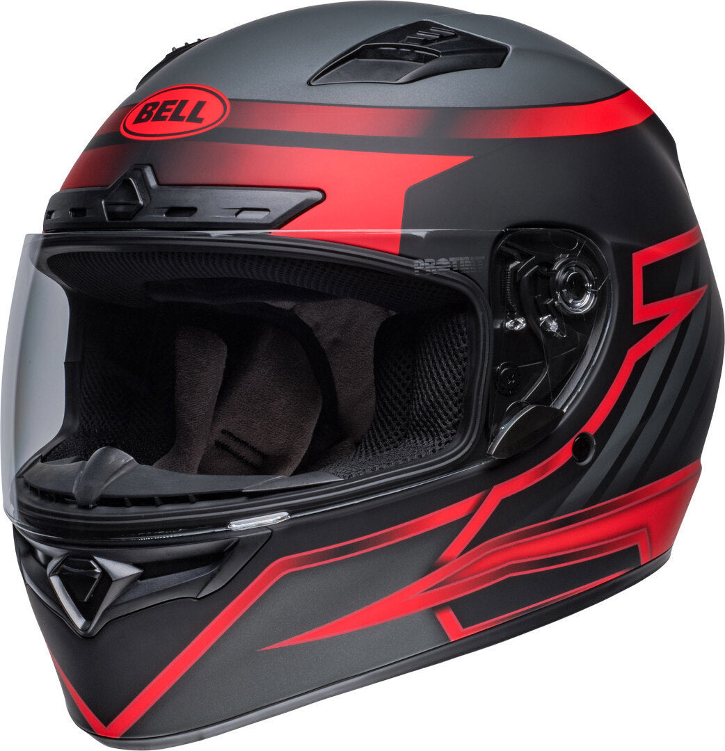 BELL QUALIFIER DLX MIPS RAISER HELMET - MATT BLACK/RED (Size: SMALL)