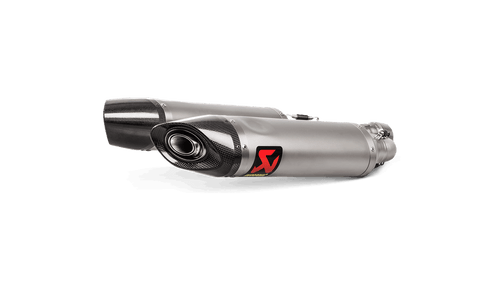AKRAPOVIC APRILIA SHIVER 900 17>20 SLIP-ON LINE (TITANIUM)