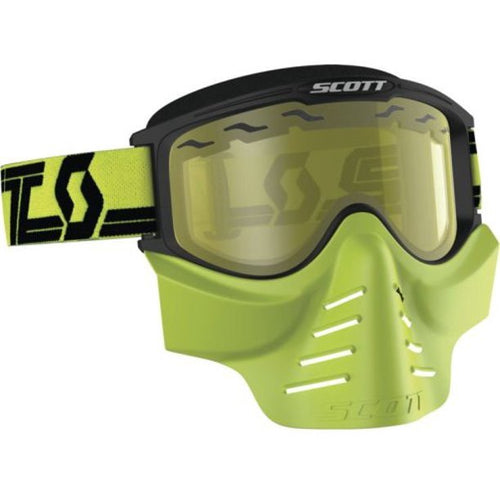 SCOTT 83X SAFARI FACEMASK GOGGLES YELLOW W/YELLOW LENS