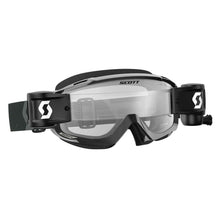 SCOTT SPLIT OTG WFS GOGGLES BLACK/WHITE W/CLEAR WORKS LENS