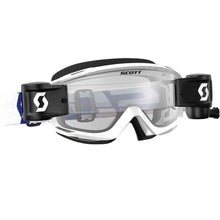 SCOTT SPLIT OTG WFS GOGGLES WHITE/RED W/CLEAR WORKS LENS