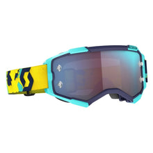 SCOTT FURY GOGGLES BLUE/ORANGE W/BLUE CHROME LENS