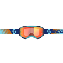 SCOTT FURY GOGGLES ROYAL BLUE/ORANGE W/ORANGE CHROME WORKS LENS