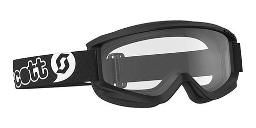 SCOTT AGENT JUNIOR GOGGLES BLACK W/CLEAR SINGLE LENS