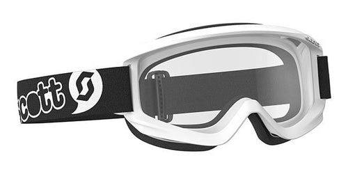 SCOTT AGENT JUNIOR GOGGLES WHITE W/CLEAR SINGLE LENS