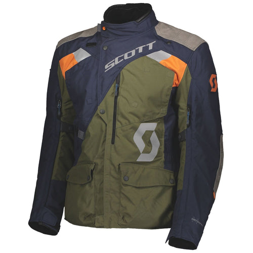 SCOTT DUALRAID DRYO NIGHT BLUE/MOSS GREEN TEXTILE JACKET