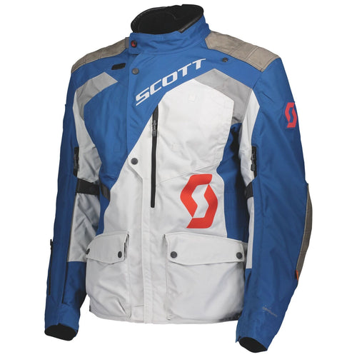 SCOTT DUALRAID DRYO SAPPHIRE BLUE/LUNAR GREY TEXTILE JACKET