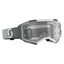 SCOTT FURY GOGGLES WHITE/GREY W/CLEAR WORKS LENS