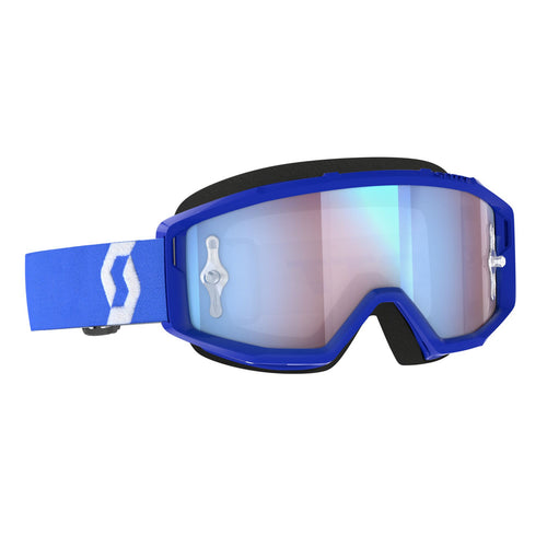 SCOTT PRIMAL GOGGLES BLUE/WHITE W/BLUE CHROME WORKS LENS