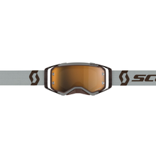 SCOTT PROSPECT AMPLIFIER GOGGLES GREY/BROWN W/GOLD CHROME WORKS LENS