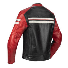 SEGURA ROMEO LEATHER MOTORCYCLE JACKET - BLACK/RED
