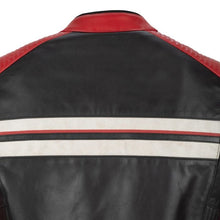 SEGURA ROMEO LEATHER MOTORCYCLE JACKET - BLACK/RED