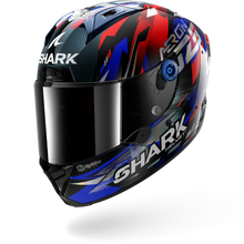 AERON ZARCO GP DE FRANCE FULL FACE HELMET - CARBON/BLUE/CHROME