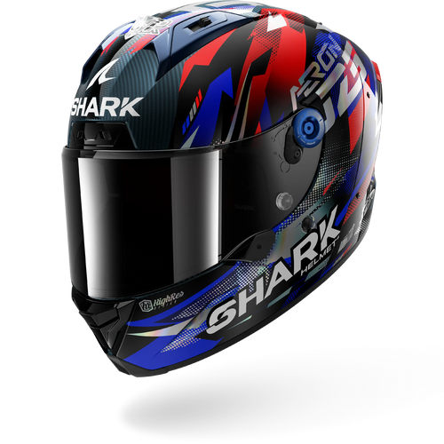 AERON ZARCO GP DE FRANCE FULL FACE HELMET - CARBON/BLUE/CHROME