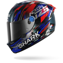 AERON ZARCO GP DE FRANCE FULL FACE HELMET - CARBON/BLUE/CHROME