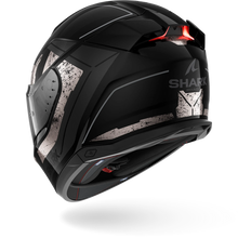 SHARK SKWAL I3 RHAD BLACK/CHROME/ANTHRACITE HELMET WITH LED BRAKE LIGHTS SYSTEM
