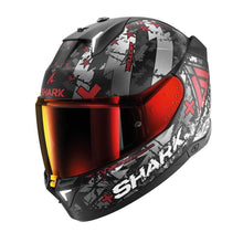 SHARK SKWAL I3 HELLCAT BLACK/CHROME/RED HELMET