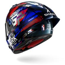 SHARK AERON-GP FIM RACING #1 REPLICA ZARCO VICTORY 2025 CARBON HELMET - BLUE/RED/CHROME
