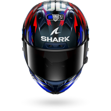 SHARK AERON-GP FIM RACING #1 REPLICA ZARCO VICTORY 2025 CARBON HELMET - BLUE/RED/CHROME