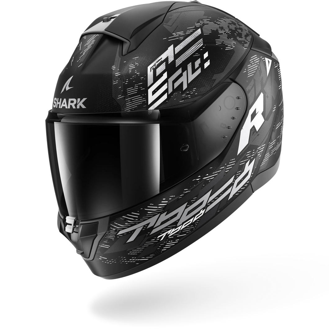 SHARK RIDILL 2 MOLOKAI FULL FACE HELMET - MATTE BLACK/WHITE/SILVER