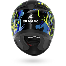 SHARK RIDILL 2 RAGING BEAST FULL FACE HELMET - BLACK/BLUE/GREEN