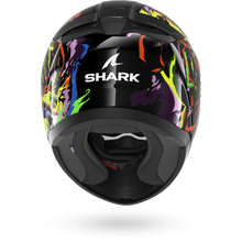 SHARK RIDILL 2 RAGING BEAST FULL FACE HELMET - BLACK/VIOLET/YELLOW