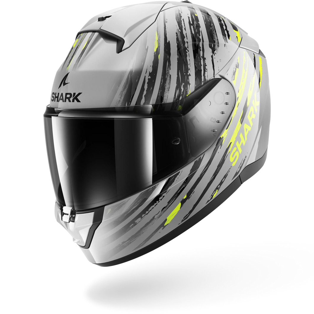 RIDILL 2 ASSYA FULL FACE HELMET - SILVER/ANTHRACITE/YELLOW