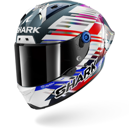 SHARK AERON-GP FIM RACING #2 REPLICA ZARCO GP DE FRANCE 26 HELMET - CARBON CHROME RED