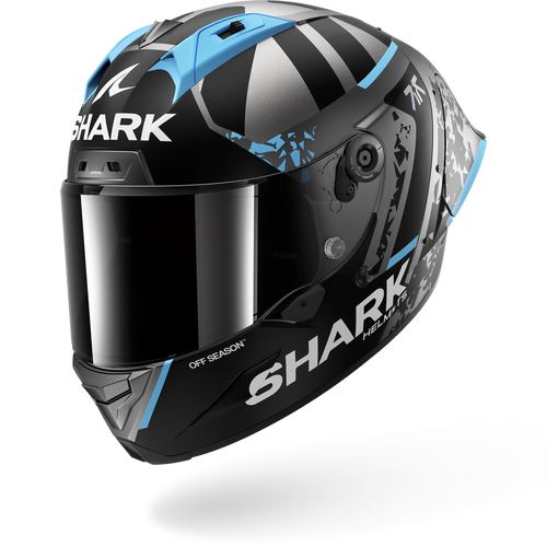 SHARK AERON-GP FIM RACING #2 REPLICA RAUL FERNANDEZ WINTER TEST 26 HELMET - ANTHRACITE BLUE SILVER