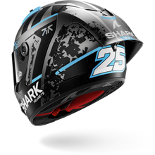 SHARK AERON-GP FIM RACING #2 REPLICA RAUL FERNANDEZ WINTER TEST 26 HELMET - ANTHRACITE BLUE SILVER
