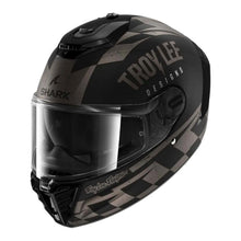 SHARK SPARTAN RS RACESHOP Troy Lee Designs MATTE HELMET - BLACK/ANTHRACITE/SILVER