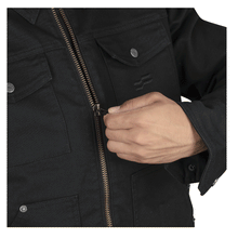 SILK ROAD UTILITY JACKET - CHARCOAL BLACK