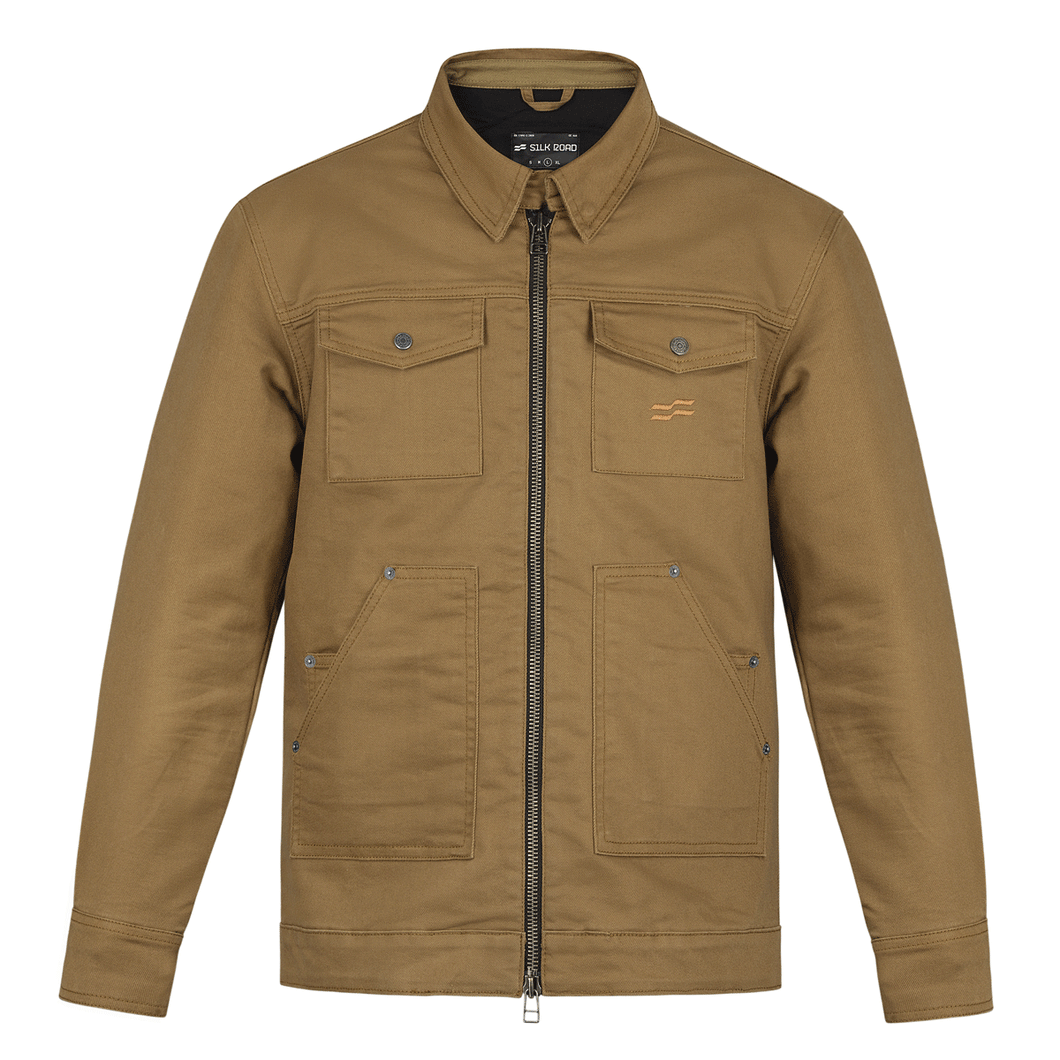 SILK ROAD UTILITY JACKET - BROWN