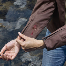 SEGURA ETERNAL WOMENS MOTORCYCLE JACKET MAROON BROWN