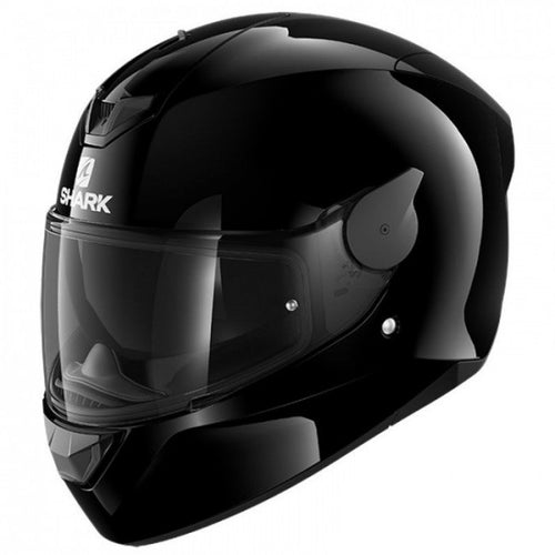 SHARK D SKWAL 2 GLOSS BLACK HELMET (Size: EXTRA SMALL)