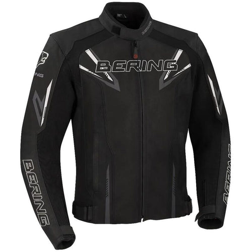 BERING SKOPE BLACK/GREY LEATHER JACKET (Size: XXL) Last One