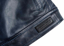 IXON SPARK LEATHER JACKET - BLUE (Size: XL) Last One