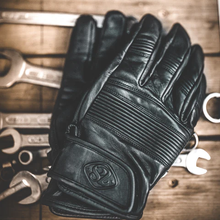 78 MOTOR CO. STINGRAY GLOVES NAPPA BLACK (Size: LARGE)