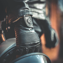 78 MOTOR CO. STINGRAY GLOVES NAPPA BLACK (Size: LARGE)