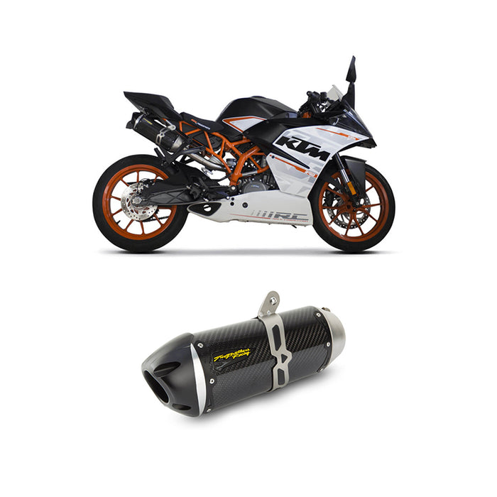 TWO BROTHERS RACING KTM RC390 SLIP-ON CARBON EXHAUST (2016-2019) S1R