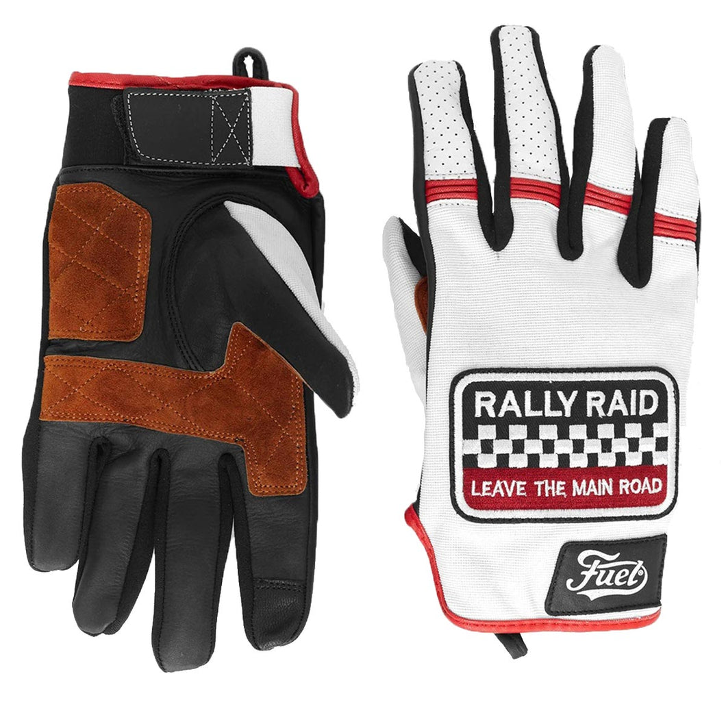 FUEL RALLY RAID PATCH MOTORCYCLE GLOVES