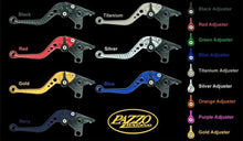 PAZZO  🇨🇦 BLACK LEVERS WITH BLACK ADJUSTER FOR 2022 HONDA CBR500 FULL SET - FOLDABLE
