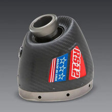YOSHIMURA HONDA CRF450R 2021-2024 RS-12 STAINLESS SLIP-ON MUFFLER WITH CARBON END CAP
