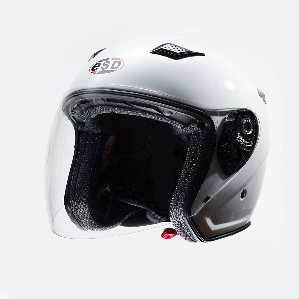 ELDORADO ESD E10 MOTORCYCLE HELMET GLOSS WHITE