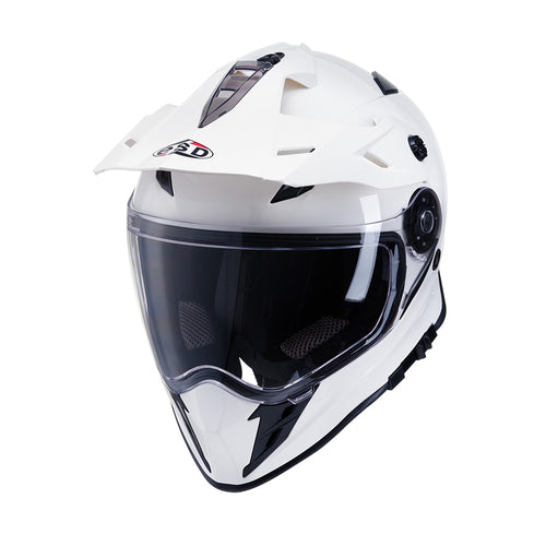 ELDORADO ESD E30 ADVENTURE MOTORCYCLE HELMET GLOSS WHITE